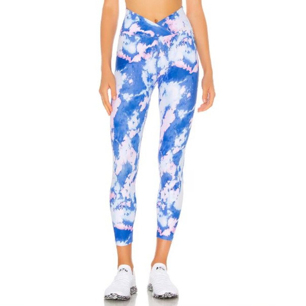 Year of Ours Veronica Leggings Womens S Small Blue Athletic Yoga Crossover VV03